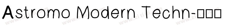 Astromo Modern Techn字体转换